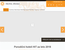 Tablet Screenshot of hoteldjuric.com